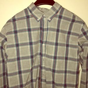 Striped casual button down